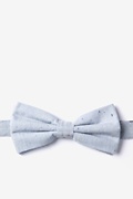Simplicity Speckle Blue Pre-Tied Bow Tie Photo (0)