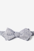 Tangent Blue Diamond Tip Bow Tie Photo (0)