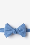 Teague Blue Self-Tie Bow Tie Photo (0)