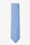 Teague Blue Skinny Tie Photo (1)