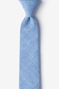 Teague Blue Skinny Tie Photo (0)