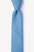 Trenton Blue Skinny Tie Photo (0)