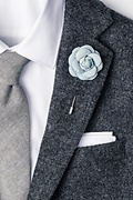 Denim Flower Blue Lapel Pin Photo (1)