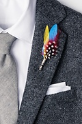 Feather Blue Lapel Pin Photo (1)