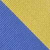 Blue Microfiber Blue & Gold Stripe Tie