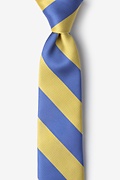 Blue Microfiber Blue & Gold Stripe