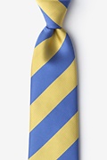 Blue & Gold Stripe Extra Long Tie Photo (0)