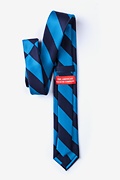 Blue & Navy Stripe Skinny Tie Photo (1)