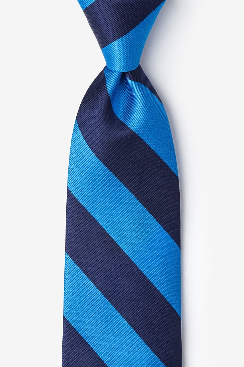 Blue & Navy Stripe Tie Photo (0)