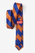 Blue & Orange Stripe Skinny Tie Photo (1)