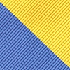 Blue Microfiber Blue and Gold Stripe Skinny Tie