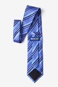 Blue Tonal Stripe Extra Long Tie Photo (2)