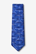 Boeing 747 Blue Extra Long Tie Photo (1)