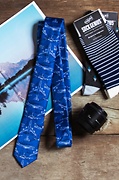 Boeing 747 Blue Skinny Tie Photo (1)