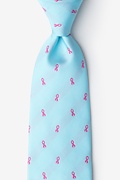 Blue Microfiber Breast Cancer Ribbon