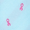 Blue Microfiber Breast Cancer Ribbon Self-Tie Bow Tie