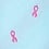 Blue Microfiber Breast Cancer Ribbon Skinny Tie