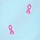 Blue Microfiber Breast Cancer Ribbon Skinny Tie