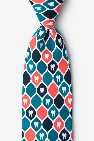 Blue Microfiber Dentist Approved Tie