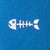 Blue Microfiber Fish Bones