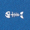 Blue Microfiber Fish Bones