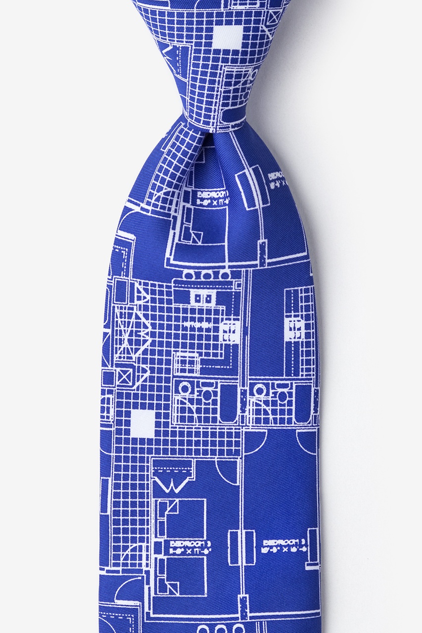 House Blueprint Tie Photo (0)