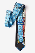 Jesus Stained Glass Blue Tie Photo (1)