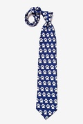 Paw Prints Blue Tie Photo (2)