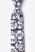 Play Hard Baseball Blue Tie For Boys Photo (0)