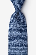 Rosetta Stone Blue Extra Long Tie Photo (0)