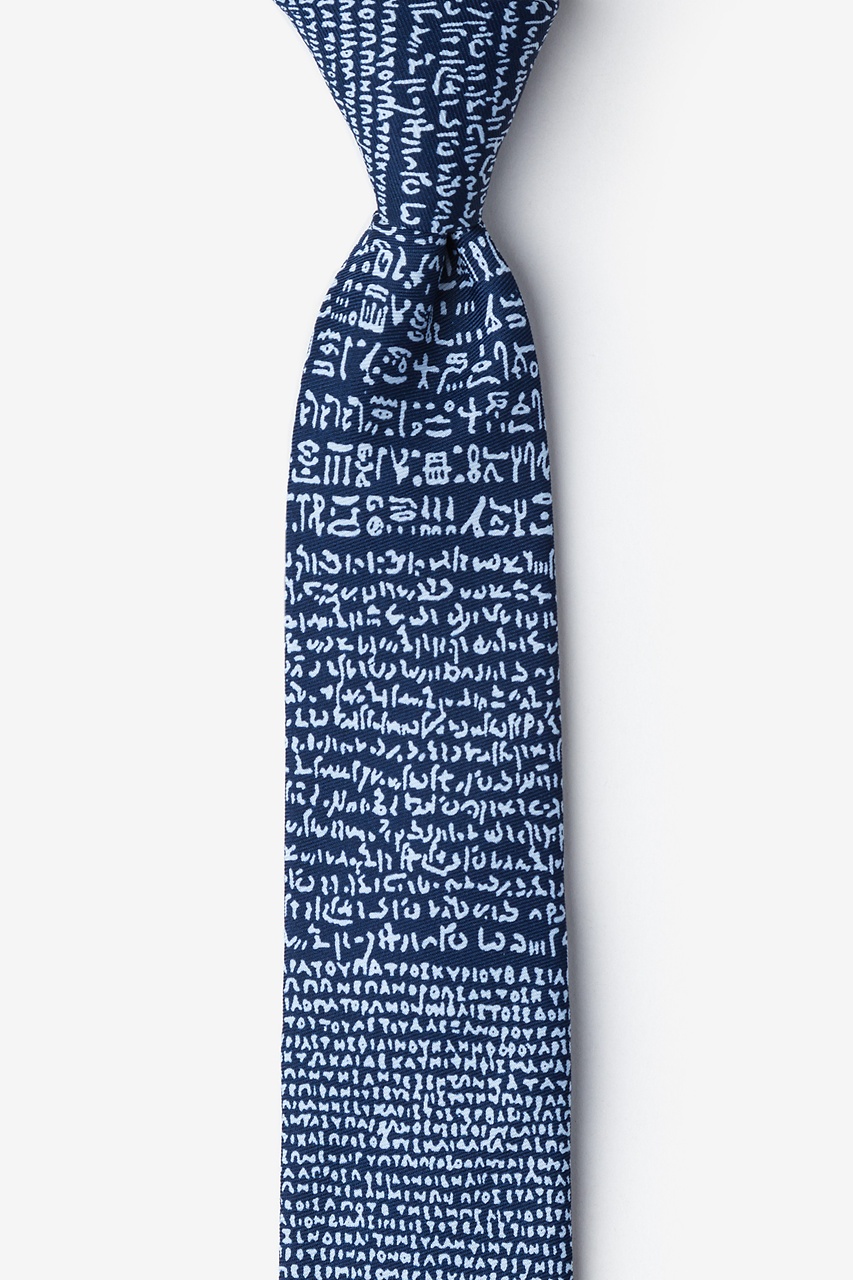 Rosetta Stone Blue Skinny Tie Photo (0)
