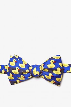 Rubber Duck Blue Self-Tie Bow Tie