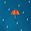 Blue Microfiber Umbrellas