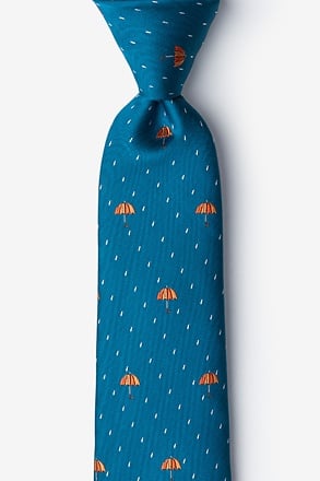 Umbrellas Blue Tie