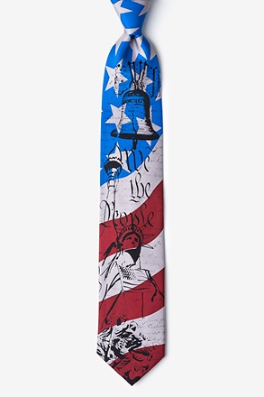 4th of July Silk Tie