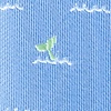 Blue Microfiber Whale Tails Skinny Tie