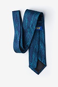 Wood Grain Blue Extra Long Tie Photo (1)