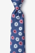 Zika Virus Blue Tie