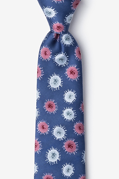 Blue Microfiber Zika Virus Tie