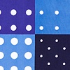 Blue Polyester Charlie Pocket Square