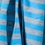 Blue Polyester Mens Traveling Stripe Scarf