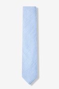 Blue Chamberlain Check Skinny Tie Photo (1)