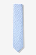 Blue Chamberlain Check Skinny Tie Photo (1)