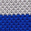 Blue Silk Belgian Color Block Knit Skinny Tie