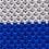 Blue Silk Belgian Color Block Knit Skinny Tie