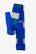 Belgian Color Block Blue Knit Tie Photo (1)