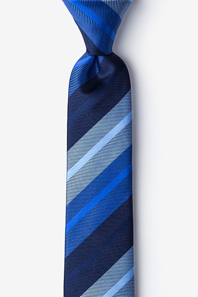 Blue Silk Bintan Skinny Tie