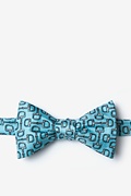 Bit by Bit Blue Self-Tie Bow Tie Photo (0)