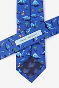 Blue Classic Jurassic Skinny Tie Photo (2)