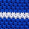 Blue Silk Briton Stripe Knit Skinny Tie
